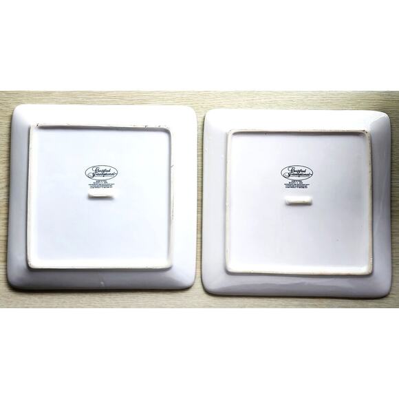 PLATES-SALAD/LUNCH/BUFFET-CERTIFIED INT'L-French Barnyard-Roosters-Colorful - Picture 10 of 13